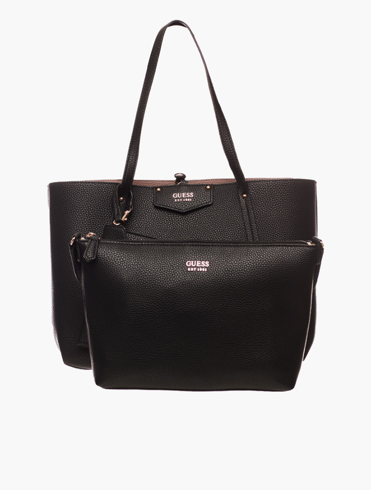 MyRunway | Shop GUESS Black Eco Brenton Tote Bag for Women from